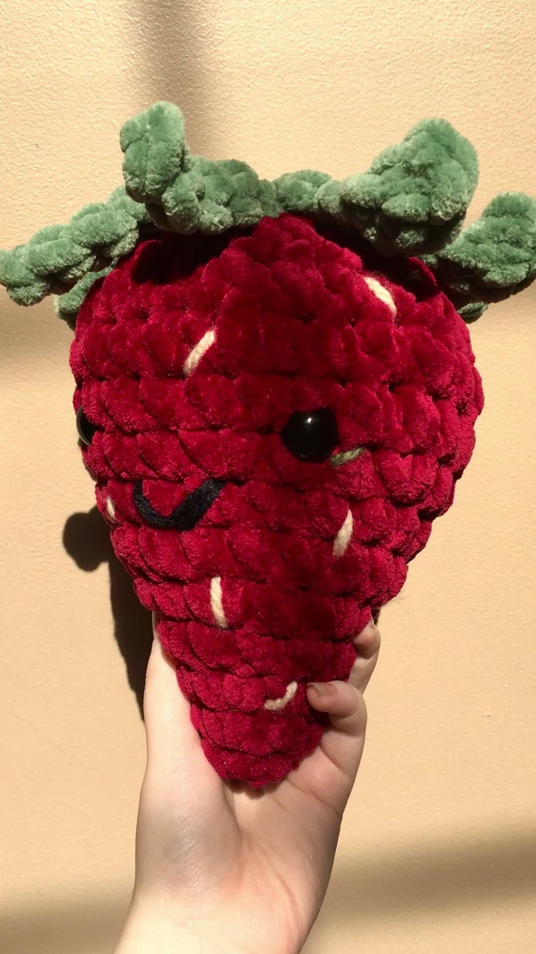 Susie the Strawberry Handmade Crochet Plush