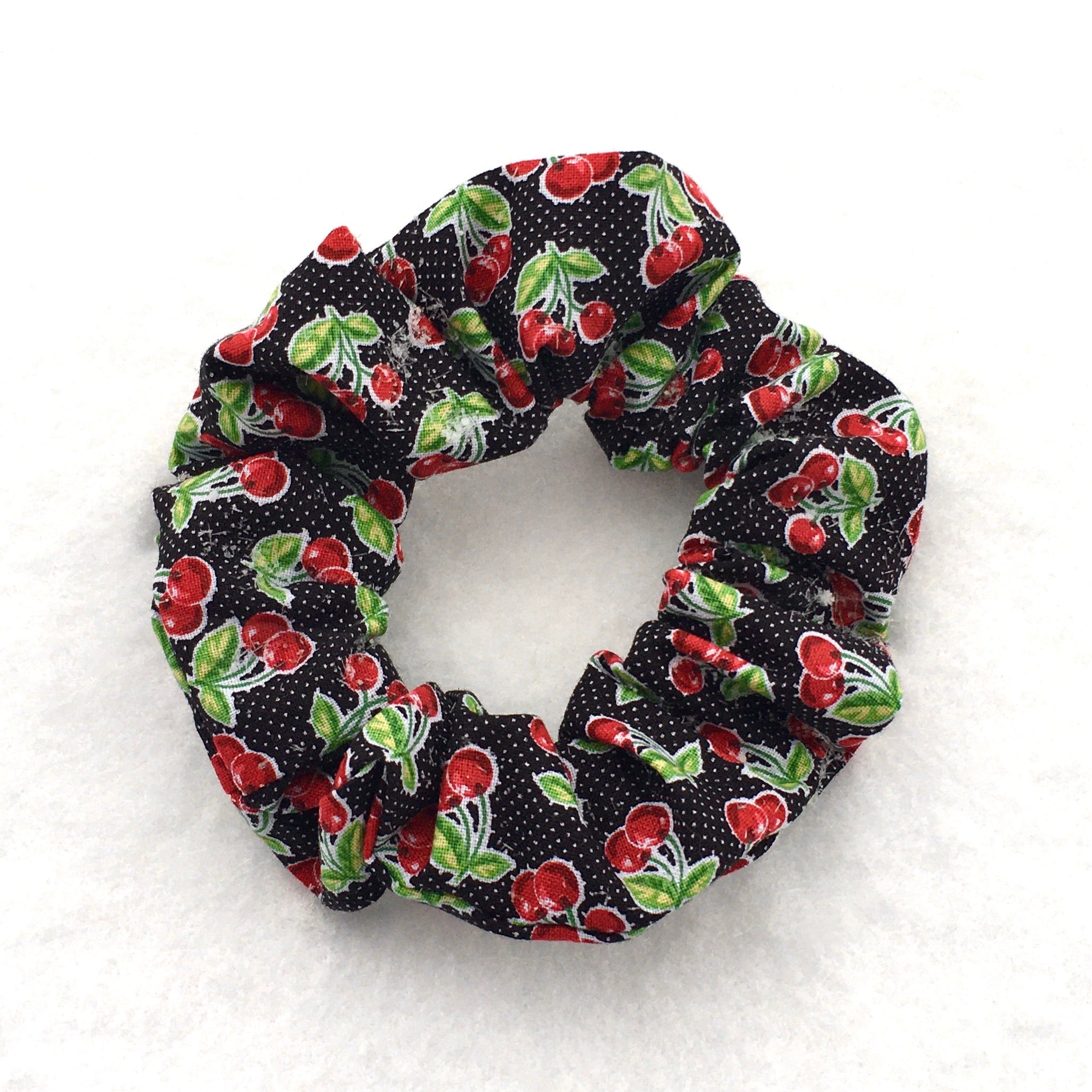 Retro Cherry Scrunchie