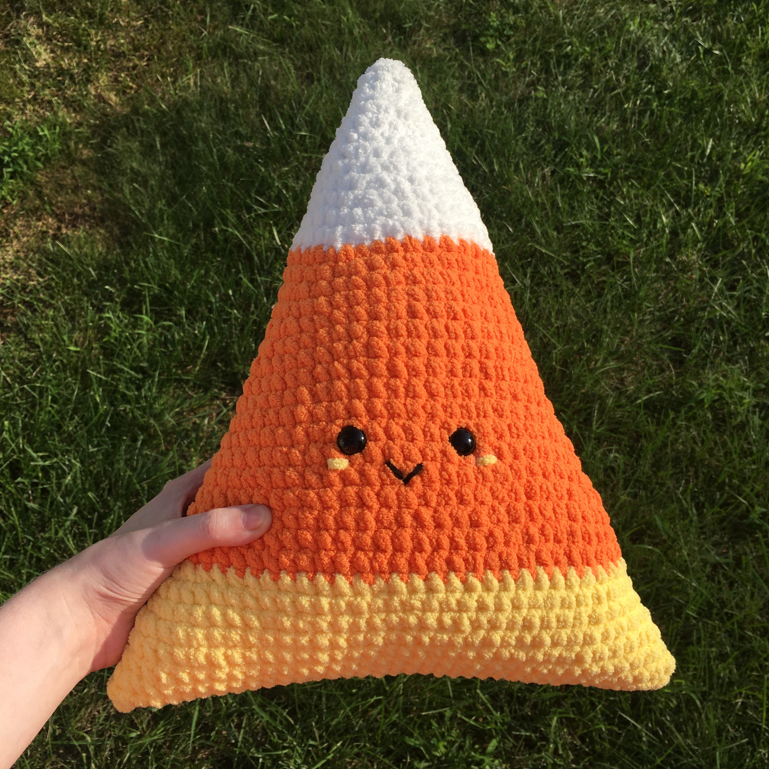 Candy Corn Plush Pillow