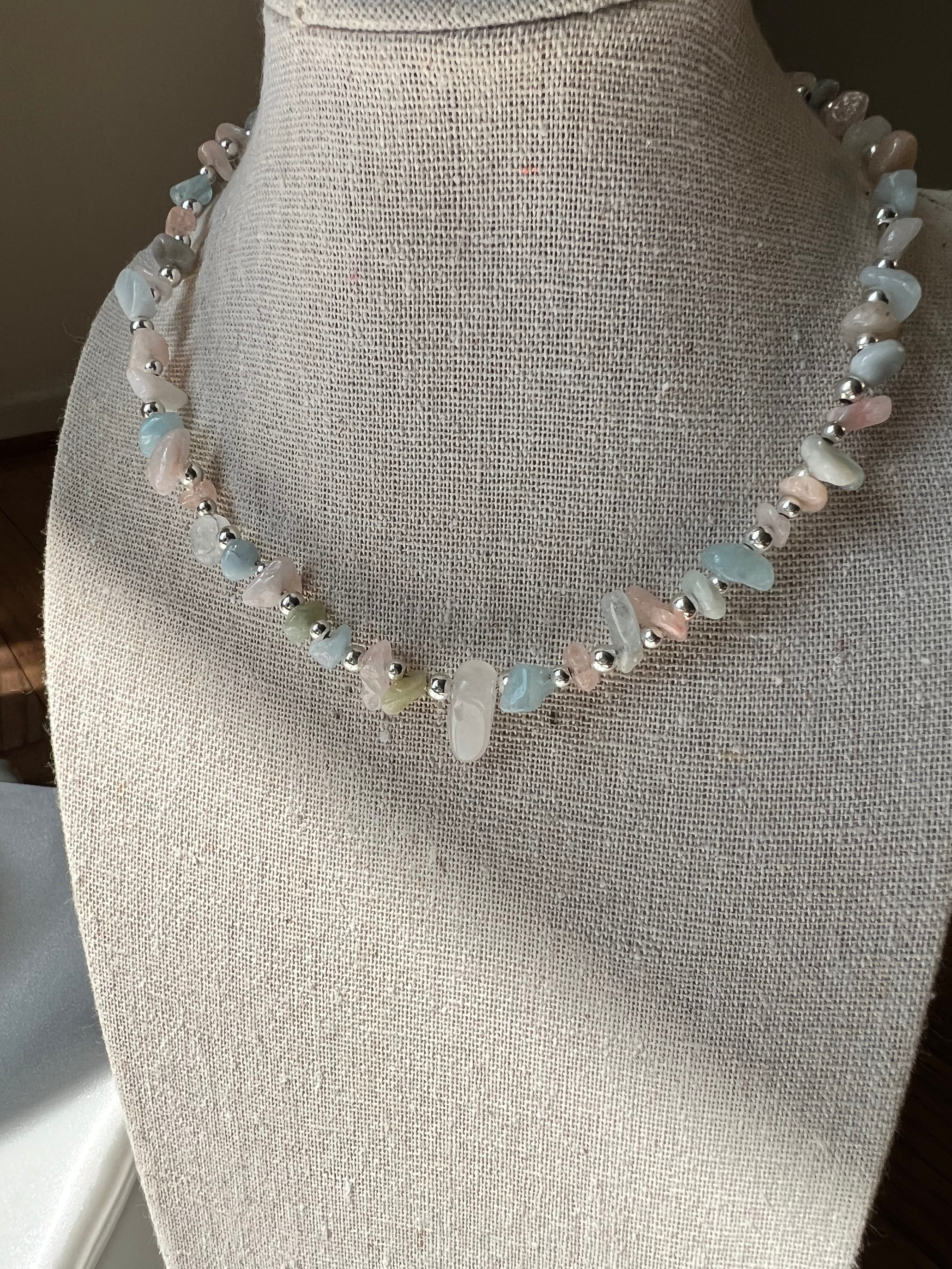 Pastel Candy Crystal Necklace