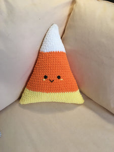 Candy Corn Plush Pillow