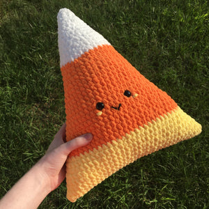 Candy Corn Plush Pillow