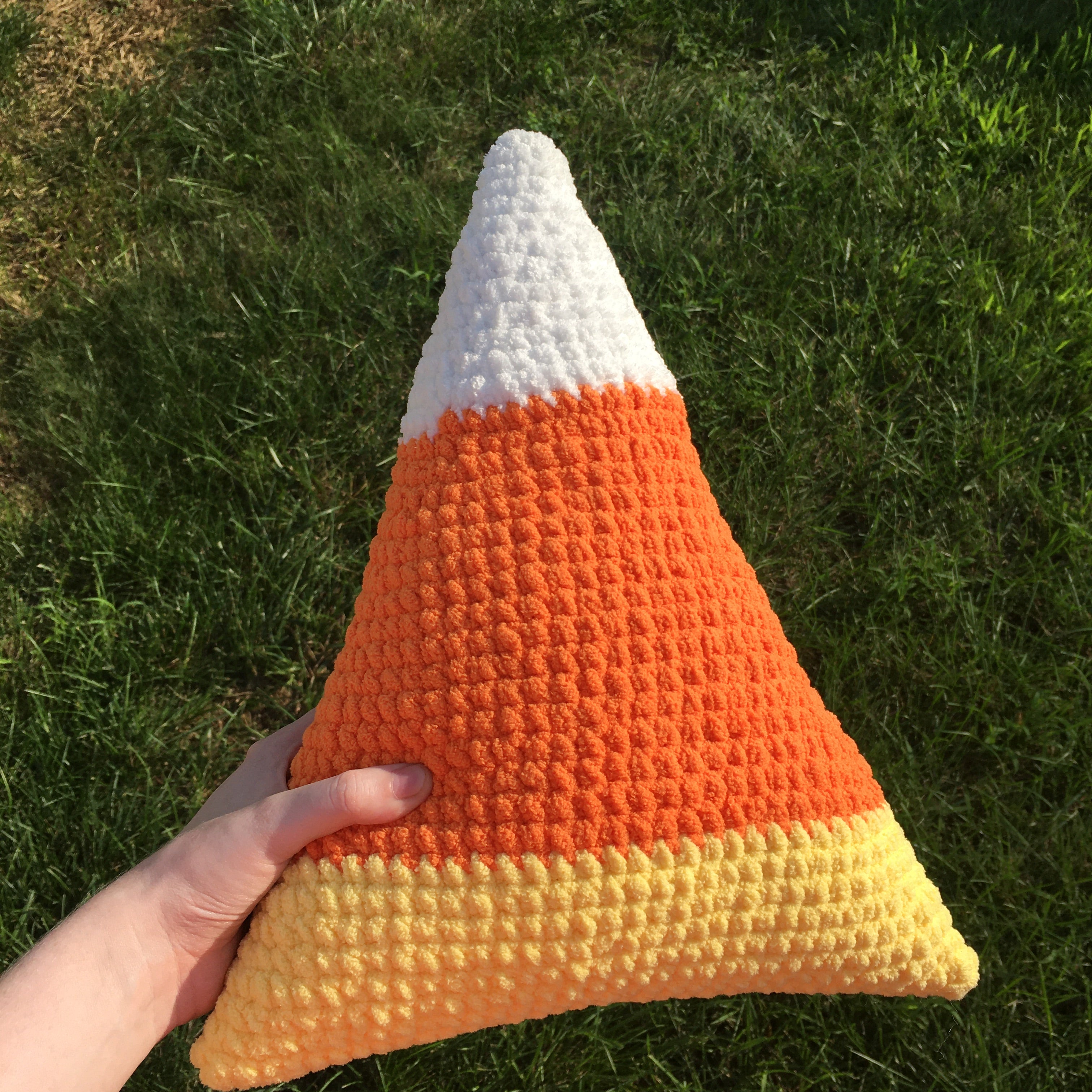 Candy Corn Plush Pillow